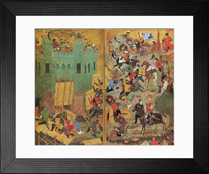 Framed Print : Timur and the Siege of Smyrna, 1402