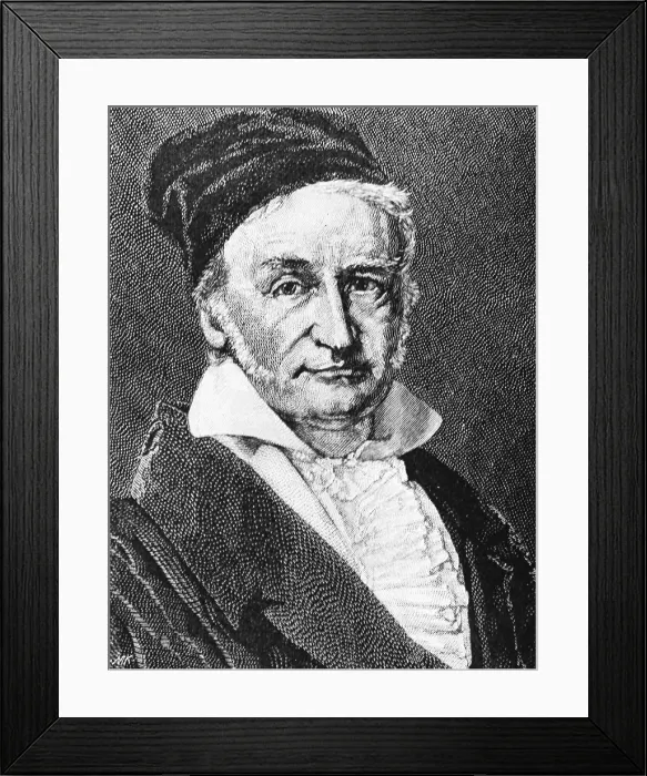 Framed Print : Carl Friedrich Gauss, German Mathematician Framed Print : Carl Friedrich Gauss, German Mathematician
