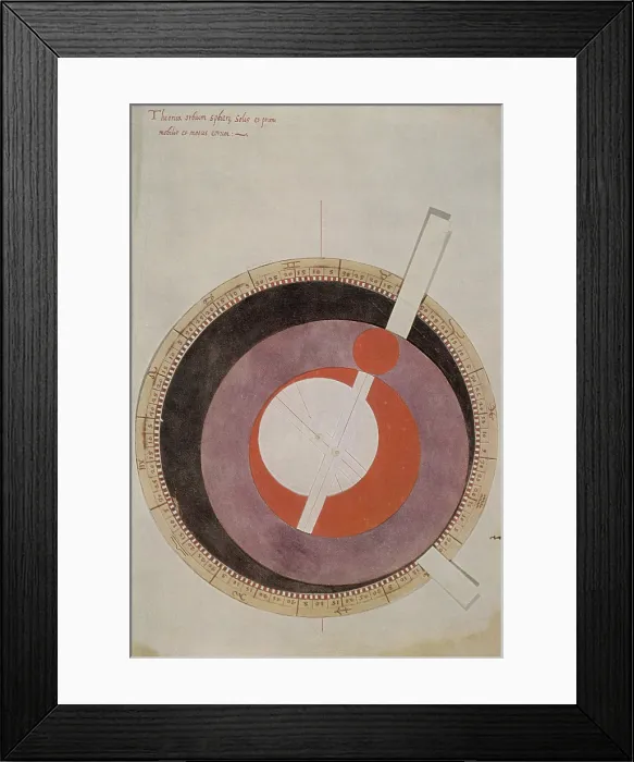 Framed Print : Volvelle Showing Ptolemaic System Framed Print : Volvelle Showing Ptolemaic System