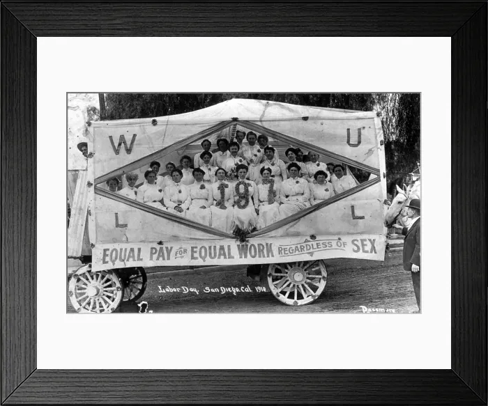 Framed Print : Labor Day Parade, 1910