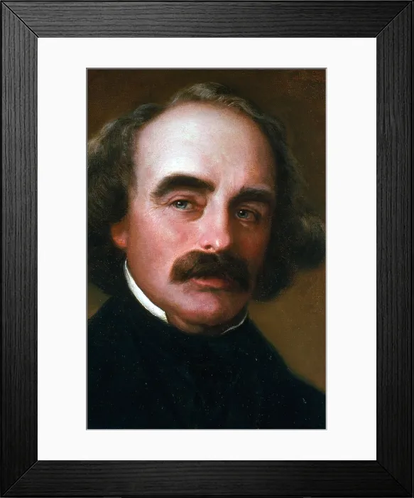 Framed Print : Nathaniel Hawthorne, American Author Framed Print : Nathaniel Hawthorne, American Author