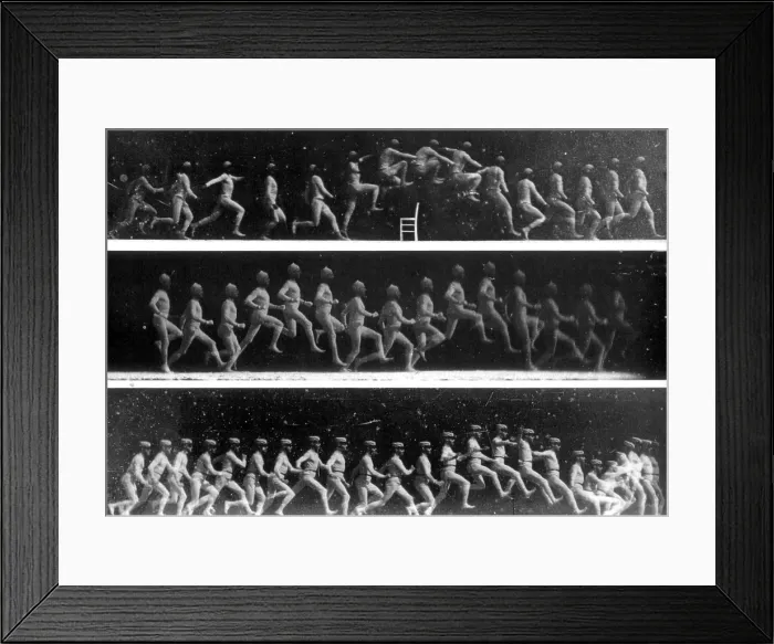 Framed Print : Man Leaping, 1886 Framed Print : Man Leaping, 1886