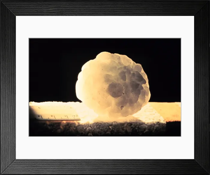 Framed Print : Aggregate Hailstone