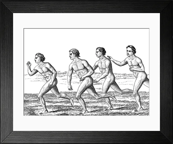 Framed Print : Ancient Olympic Games, Stadion, Foot Race Framed Print : Ancient Olympic Games, Stadion, Foot Race