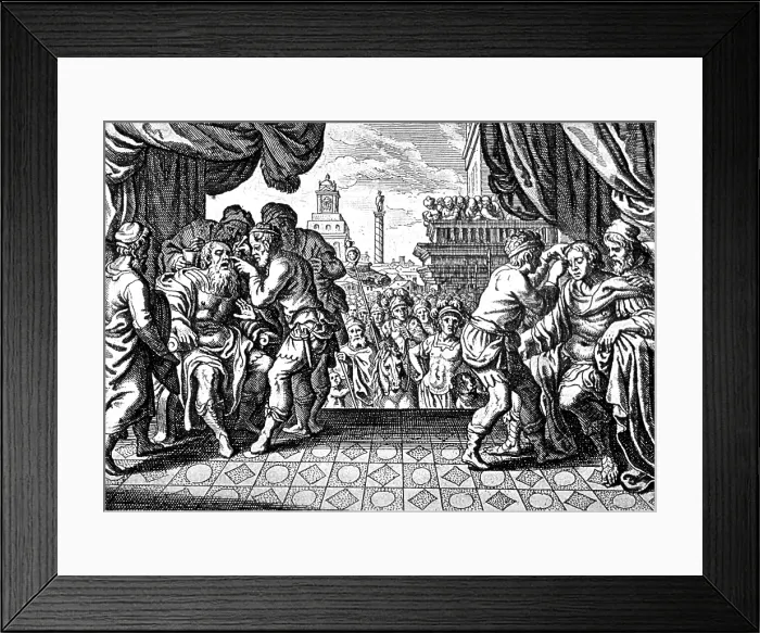 Framed Print : Eye Surgery, Historical Engraving
