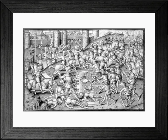 Framed Print : Roland Battles at Vienne, 788 AD Framed Print : Roland Battles at Vienne, 788 AD