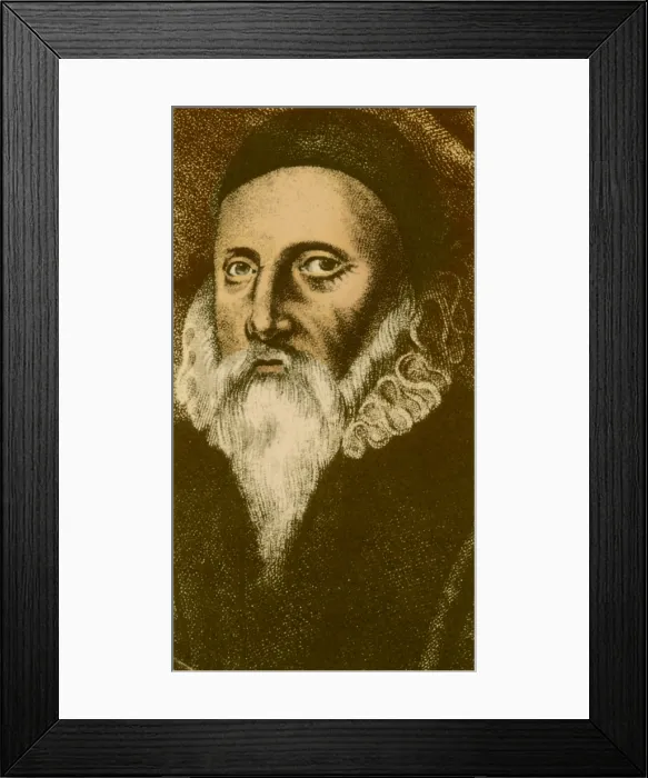 Framed Print : John Dee, English Alchemist and Mathematician