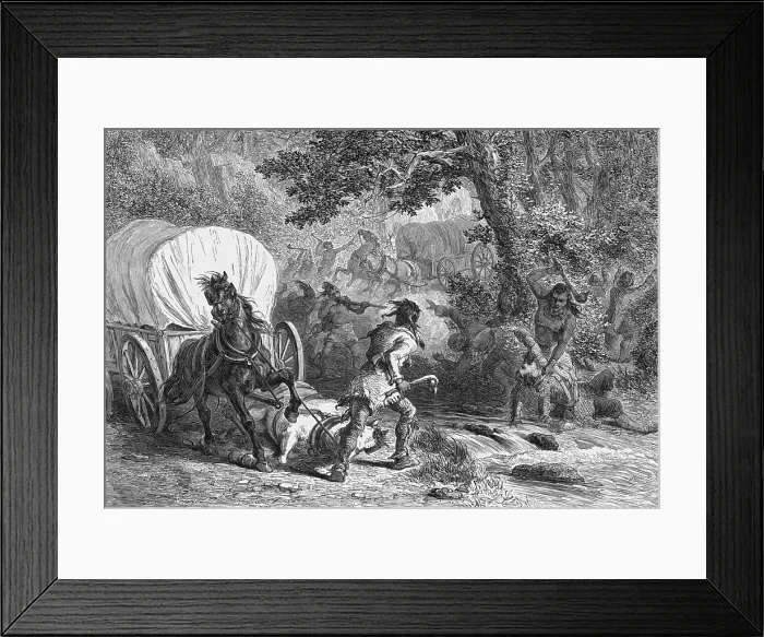 Framed Print : Battle of Bloody Brook, 1675 Framed Print : Battle of Bloody Brook, 1675