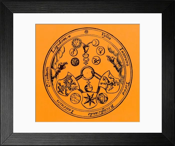 Framed Print : Alchemical Symbols, 1670 Framed Print : Alchemical Symbols, 1670