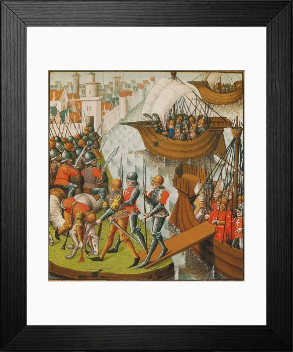 Framed Print : Fifth Crusade, Siege of Damietta, 1218 Framed Print : Fifth Crusade, Siege of Damietta, 1218