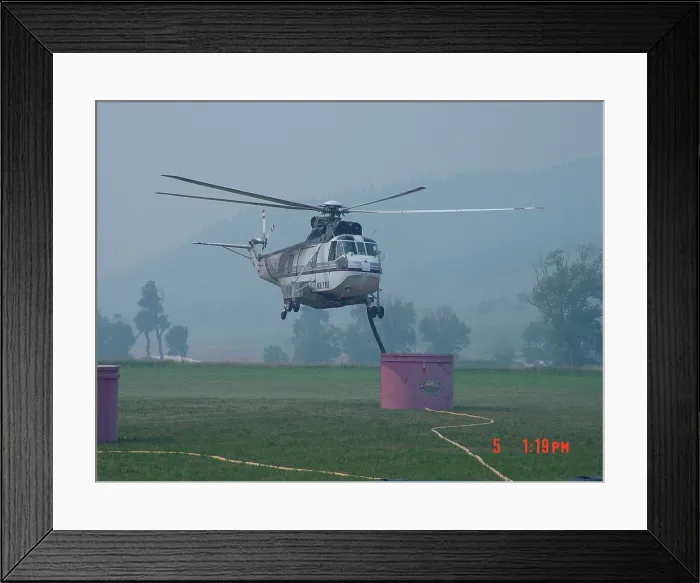 Framed Print : Derby Fire, Helitanker, 2006 Framed Print : Derby Fire, Helitanker, 2006