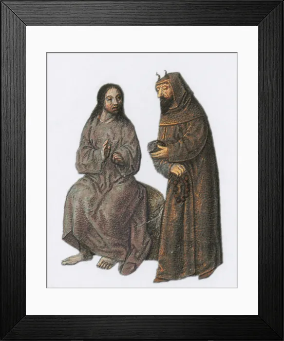 Framed Print : Jesus in the Wilderness, Temptation of Christ Framed Print : Jesus in the Wilderness, Temptation of Christ