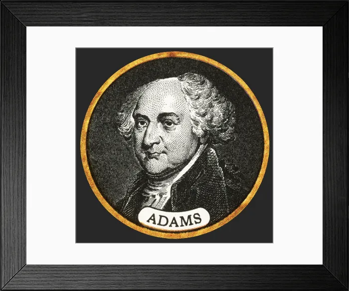 Framed Print : John Adams, 2nd U.S. President