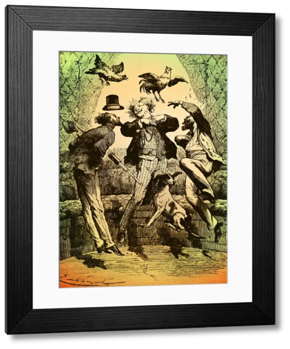Framed Print : Jules Verne, 'From the Earth to the Moon', 1865 Framed Print : Jules Verne, 'From the Earth to the Moon', 1865