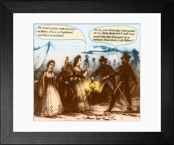 Framed Print : Capture of Jefferson Davis, 1865 Framed Print : Capture of Jefferson Davis, 1865