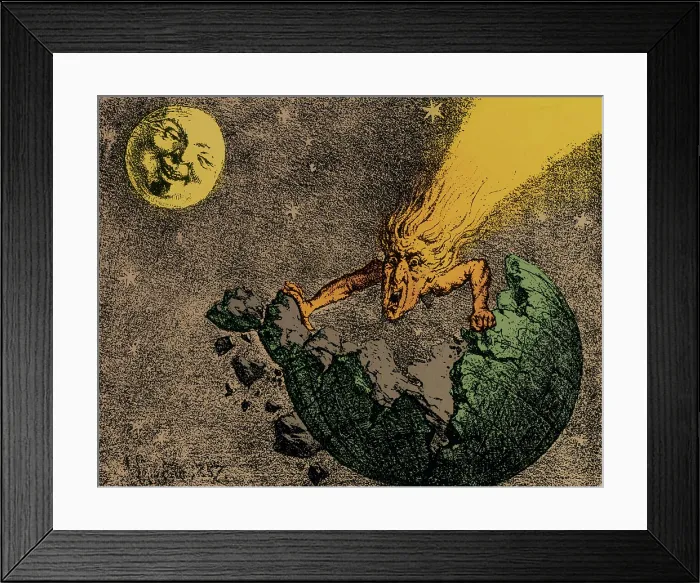Framed Print : Comet Apocalypse, 1857 Framed Print : Comet Apocalypse, 1857