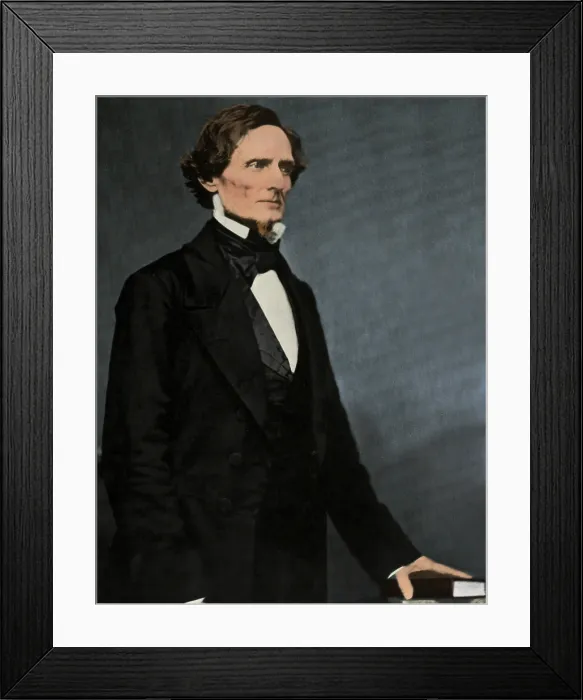 Framed Print : Jefferson Davis, President of the Confederacy Framed Print : Jefferson Davis, President of the Confederacy