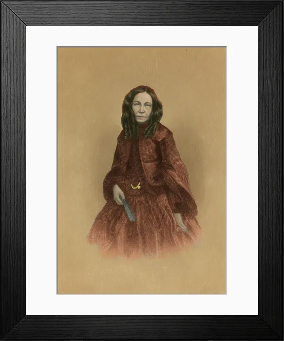Framed Print : Elizabeth Barrett Browning, English Poet Framed Print : Elizabeth Barrett Browning, English Poet
