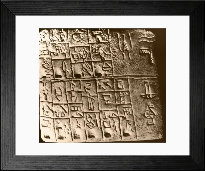 Framed Print : Cuneiform Tablet Framed Print : Cuneiform Tablet