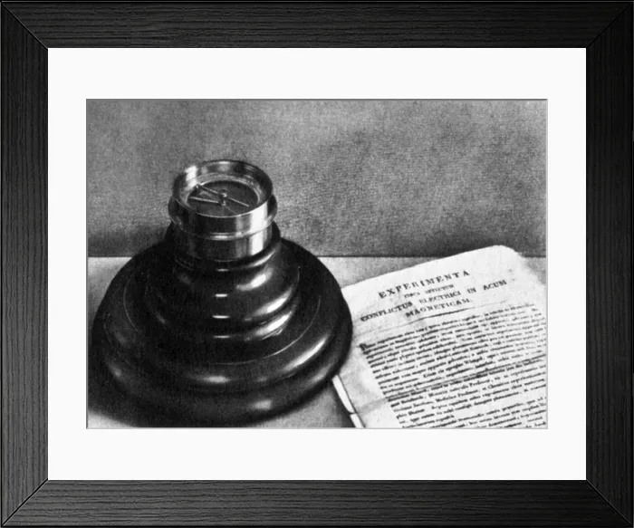 Framed Print : Orsted's Magnetic Compass Framed Print : Orsted's Magnetic Compass