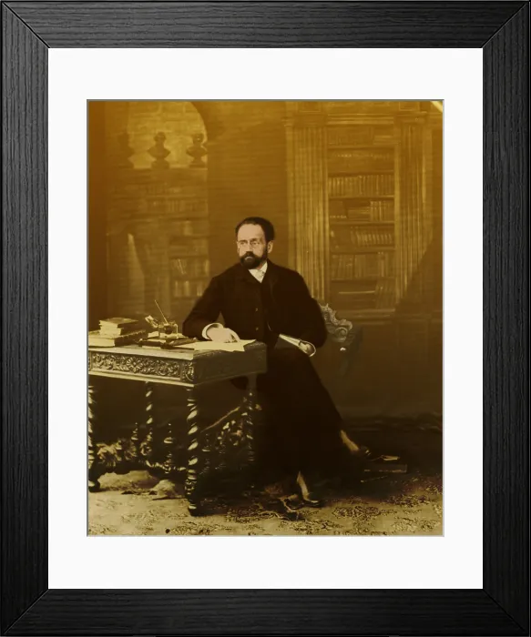 Framed Print : Emile Zola, French Author Framed Print : Emile Zola, French Author