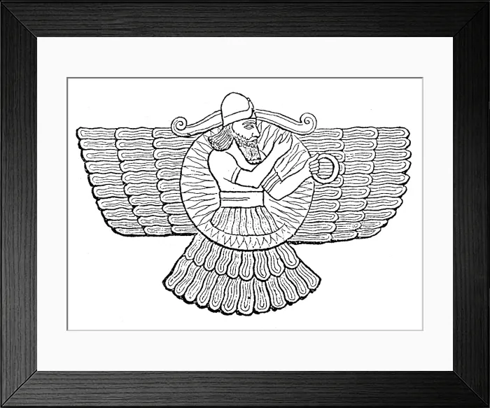 Framed Print : Ashur, Assyrian God