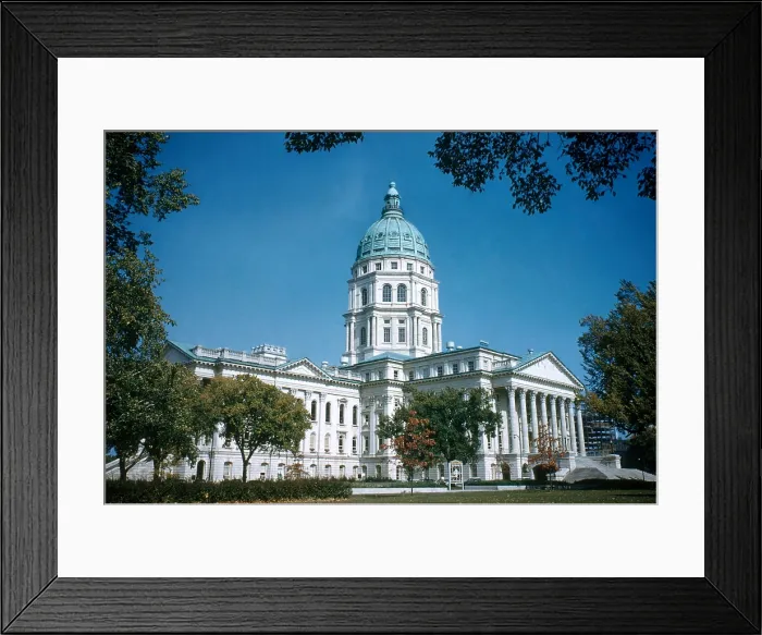 Framed Print : Kansas State Capitol Building