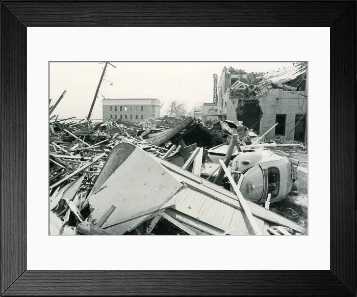 Framed Print : Hurricane Camille Devastation Framed Print : Hurricane Camille Devastation