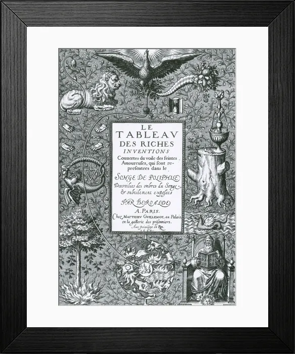 Framed Print : Frontispiece of Alchemical Treatise Framed Print : Frontispiece of Alchemical Treatise