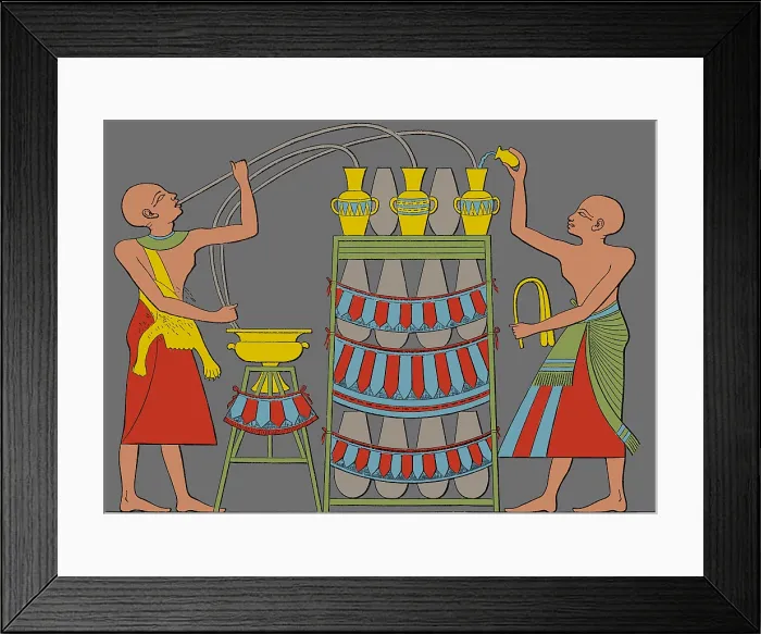 Framed Print : Distillation in Ancient Egypt Framed Print : Distillation in Ancient Egypt
