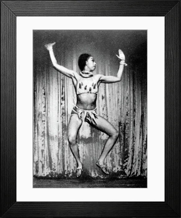 Framed Print : Josephine Baker, American Entertainer Framed Print : Josephine Baker, American Entertainer