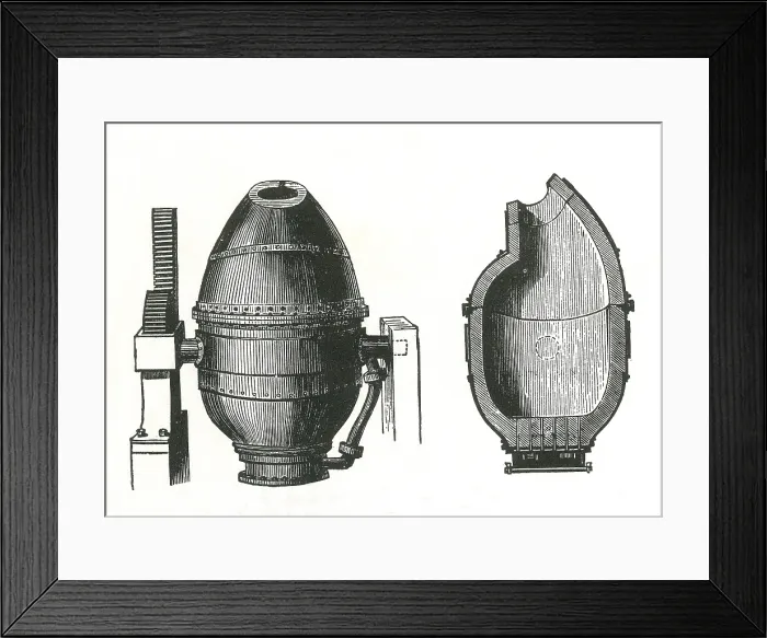 Framed Print : Bessemer Converter Framed Print : Bessemer Converter