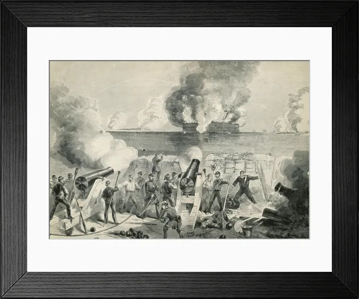 Framed Print : Battle of Fort Sumter, 1861 Framed Print : Battle of Fort Sumter, 1861