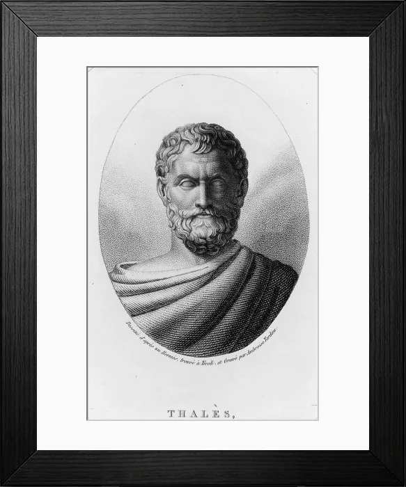 Framed Print : Thales of Miletus, Sage of Greece