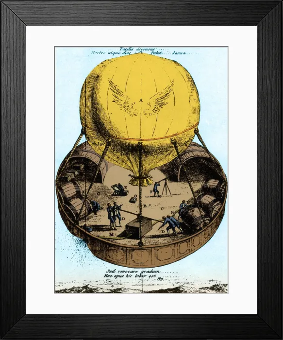 Framed Print : 'Voyage to Other Spheres', 1783 Framed Print : 'Voyage to Other Spheres', 1783
