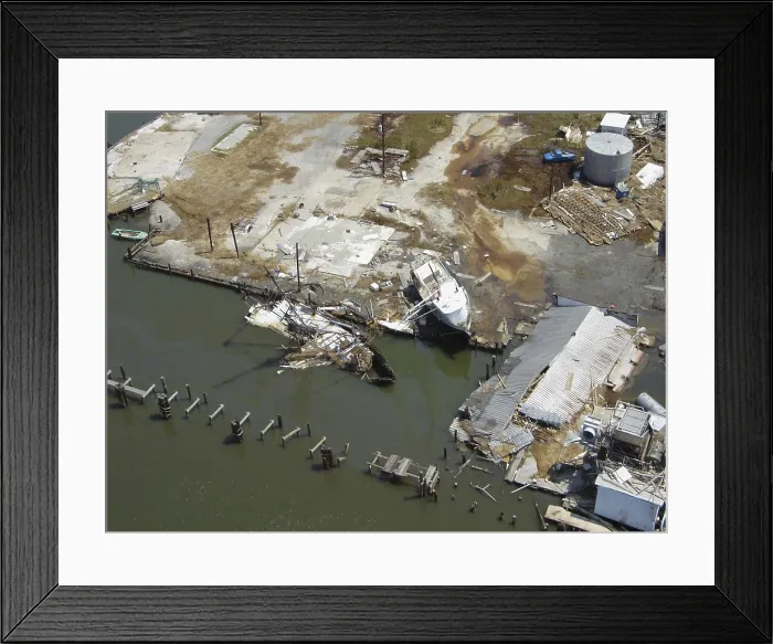 Framed Print : Hurricane Katrina Damage Framed Print : Hurricane Katrina Damage