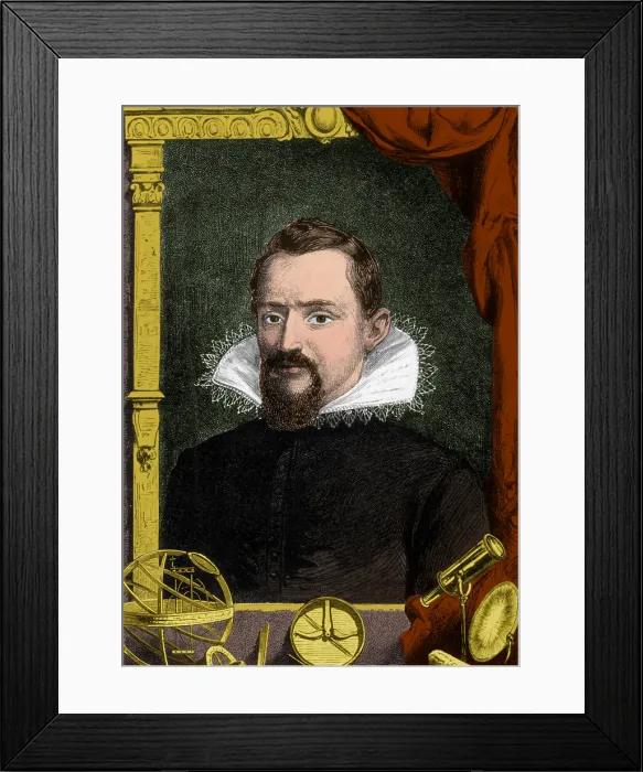Framed Print : Johannes Kepler, German Astronomer