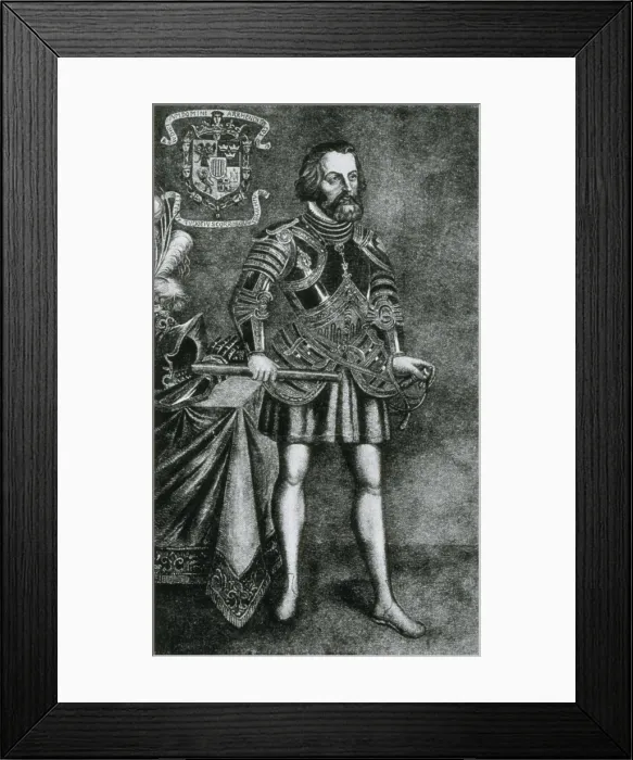 Framed Print : Hernan Cortes, Spanish Conquistador Framed Print : Hernan Cortes, Spanish Conquistador