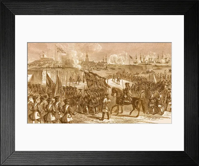 Framed Print : The Surrender of Louisbourg, 1758 Framed Print : The Surrender of Louisbourg, 1758