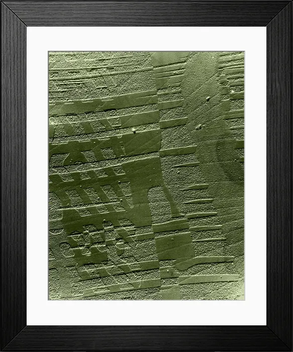 Framed Print : TEM of a Crystal of Barium Titanate Framed Print : TEM of a Crystal of Barium Titanate