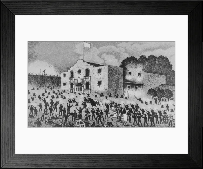 Framed Print : Battle of the Alamo, 1836