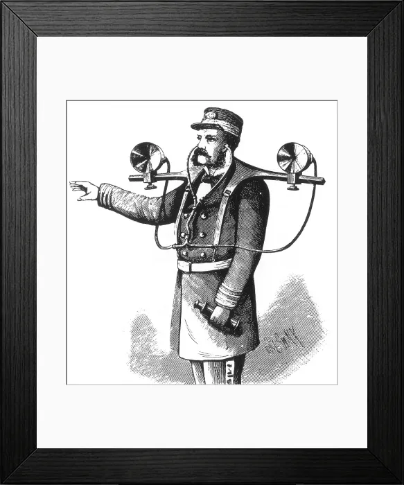 Framed Print : Mayer's Topophone, 1880 Framed Print : Mayer's Topophone, 1880