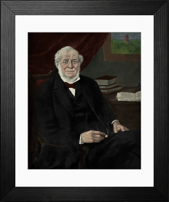 Framed Print : Robert Bunsen, German Chemist Framed Print : Robert Bunsen, German Chemist