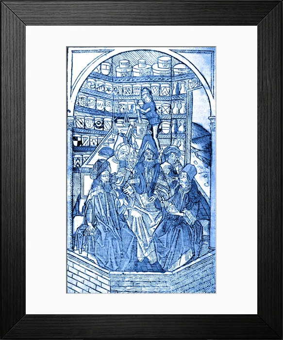 Framed Print : Medieval Pharmacy