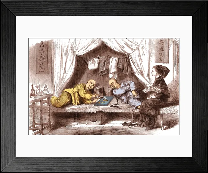 Framed Print : San Fransisco Opium Den, 19th Century Framed Print : San Fransisco Opium Den, 19th Century