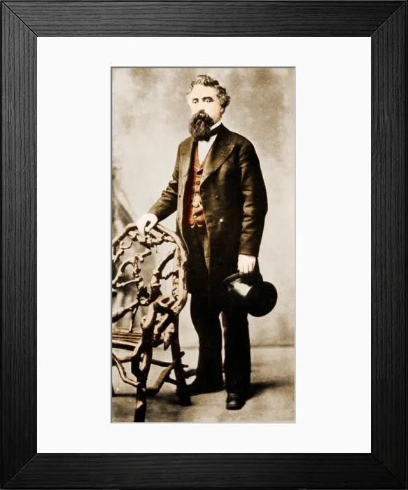 Framed Print : Hiram Stevens Maxim, American-Anglo Inventor Framed Print : Hiram Stevens Maxim, American-Anglo Inventor