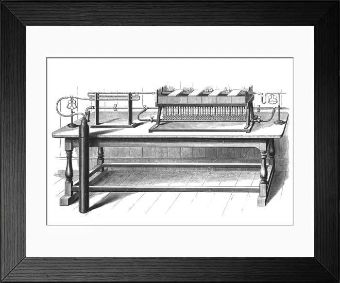 Framed Print : Justus von Liebig, Combustion Apparatus Framed Print : Justus von Liebig, Combustion Apparatus