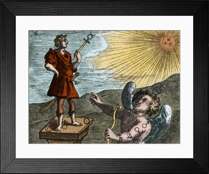 Framed Print : Alchemy Illustration Framed Print : Alchemy Illustration