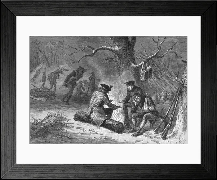 Framed Print : Troops at Valley Forge, 1777-78 Framed Print : Troops at Valley Forge, 1777-78