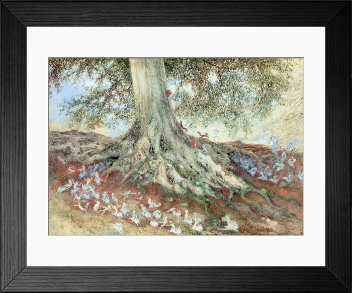 Framed Print : Elves in Rabbit Warren, Legendary Creatures Framed Print : Elves in Rabbit Warren, Legendary Creatures